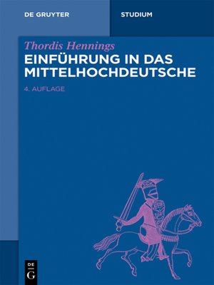 cover image of Einführung in das Mittelhochdeutsche